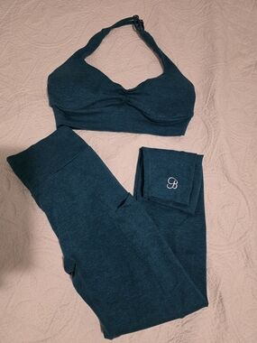 Bombshell Sportswear Teal Active Set - Sports Bra & Leggings